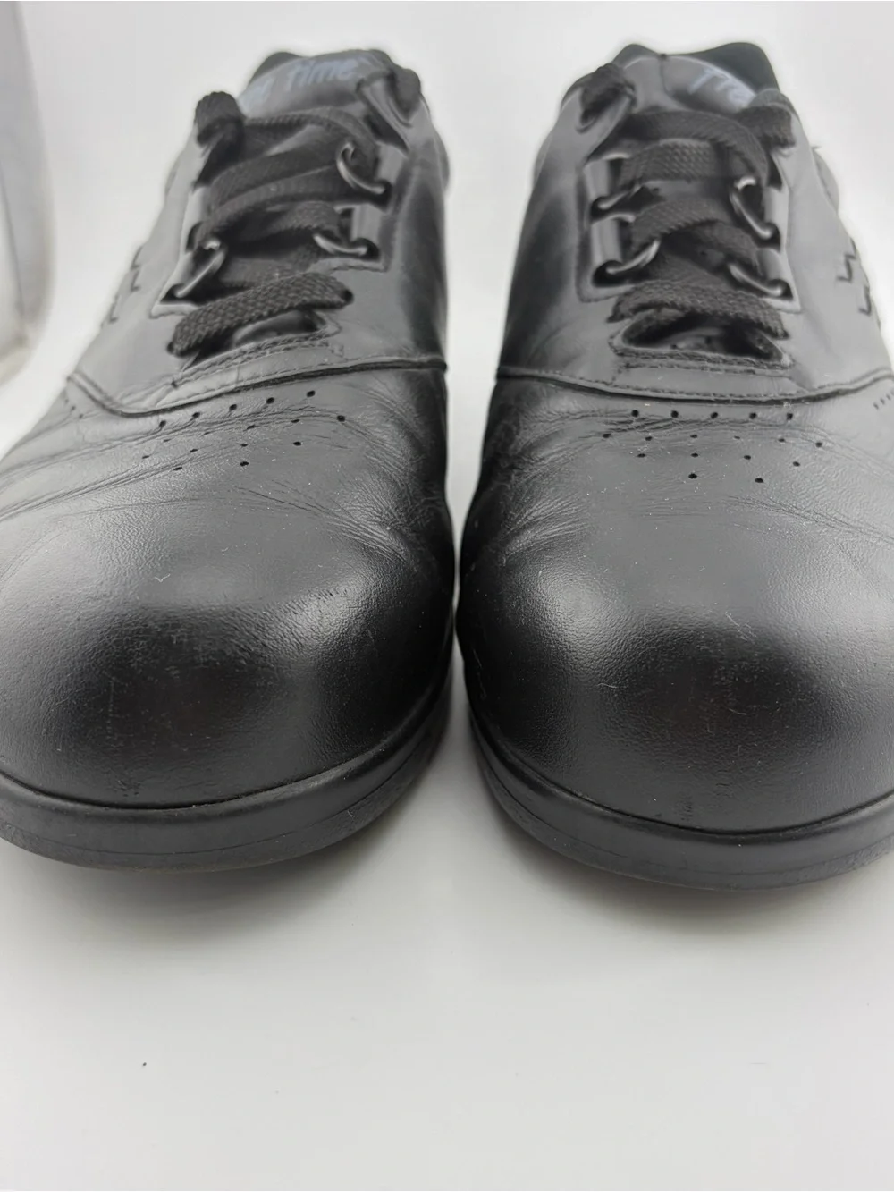 SAS Free Time Comfort Lace Up Shoe Womens 8WW Black Walking Not Original Insoles